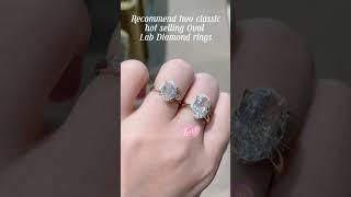 Oval lab Diamond rings IGI Certified