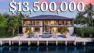 Touring this $13,500,000 Modern Mansion on the Water in Fort Lauderdale!