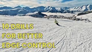 Snowboard Edge Control Drills (RANKED EASY TO HARD)