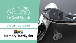 Cyclist guide to installing Look Keo cleats using the Look Memory Eyelet and Look Memory Tab