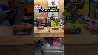 Rigid vs Ryobi 1/4” hex impact #toolwrestling #battle #ryobi #rigid #vs #tunengoon #drillfight
