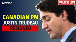 Justin Trudeau Steps Down As PM  | Justin Trudeau LIVE | Justin Trudeau | Canada PM LIVE