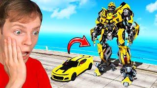 PLAYING as a TRANSFORMER in GTA 5!