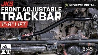 Jeep Wrangler JKS Front Adjustable Trackbar (2007-2017 JK) Review & Install