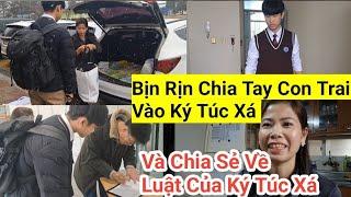 985# Bịn Rịn Chia Tay Con Trai Vào Ký Túc Xá, Đến Xem Ký Túc Xá Như Thế Nào Và Chia Sẻ Về Luật