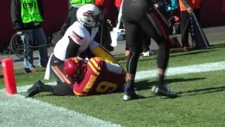 CFTV: Bundrage's second touchdown vs OSU (slow-motion)