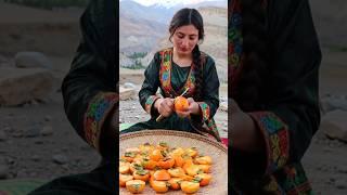 How afghani women preserve persimmon fruit | Persimmon dry process | Persimmon recipe