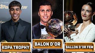 BALLON D'OR 2024 AWARDS WINNERS FT. RODRI, LAMINE YAMAL, AITANA BONMATI