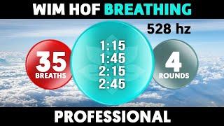 Professional Wim Hof Guided Breathing | 4 Rounds - 35 Breaths | 528hz #SatoriFlow #WimHofBreathing