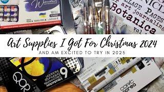 Art Supplies I Got For Christmas 2024 - #arthaul #artsupplies