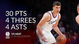 Bogdan Bogdanovic 30 pts 4 threes 4 asts vs Heat 24/25 season