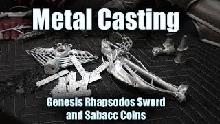 Zinc Casting a sword handle and Sabac Coins