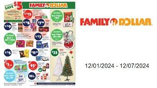 Family Dollar Weekly Ad - 12/01/2024 - 12/07/2024