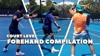 Slow Motion ATP Forehand Compilation | Court Level (4K 60FPS)