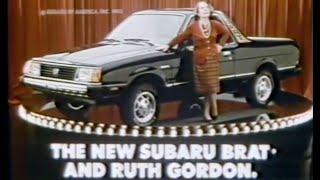 1982 Subaru Brat commercial - with Ruth Gordon