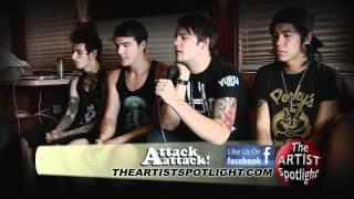 Attack Attack Caleb Shomo Live Music Interview Band on The Artist Spotlight from Warped Tour