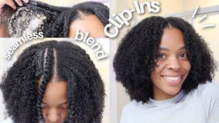 Curly Girrrl Clip-Ins | BOMB Blend Method!  CurlsQueen Kinky Coily Clip-Ins 