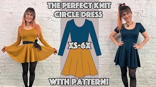 Cute And Cozy Circle Skirt Dress Sew Along With Pattern!