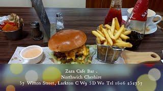 Zaza Cafe Bar . Northwich Cheshire 57 Witton Street, Larkton CW9 5DW0 Tel 1606 252757