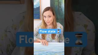 Time disappears when I paint. Let’s talk about the flow state. ￼ #flow #flowstate #artist #art