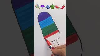 Satisfying creative art️🫐🫑️#trendingshorts #art #satisfying #ytshorts #artdrawing