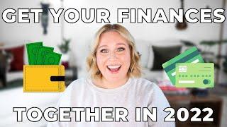 5 EASY Steps To Organize Your Finances in 2022 | budgeting for beginners step-by-step tutorial