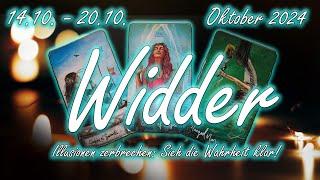 Widder/Aries 14.10. - 20.10. Oktober 2024: Illusionen zerbrechen: Sieh die Wahrheit klar!