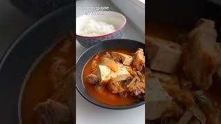 Easy Kimchi-jjigae recipe • My Korean Boyfriend cooked lunch for me at home ️ #shorts