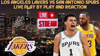 *LIVE* | Los Angeles Lakers Vs San Antonio Spurs Play By Play & Reaction #NBA