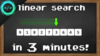 Learn Linear Search in 3 minutes ⬇️