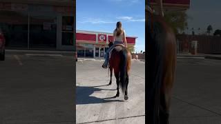 10/10 recommend #horseriding #westernstyle #mule #sisters #slushie #baymare