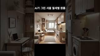 AI가 이젠 서울 자취방 월세도 분석해서 그려줘? 와 이거 진짜네 #shorts