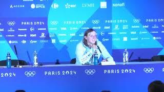 Ledecky gets emotional talking about Finke & Smith after winning bronze in 400m freestyle｜Paris 2024