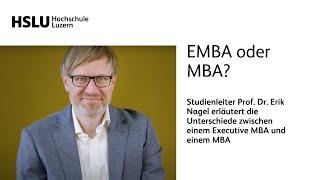 EMBA oder MBA?