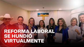 Reforma laboral cerca de hundirse en el Senado