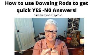 How to use Dowsing Rods to get quick YES - NO Answers!  Anyone can use dowsing rods.