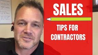 Contractor Business Tips: Sales Tips for Contractors