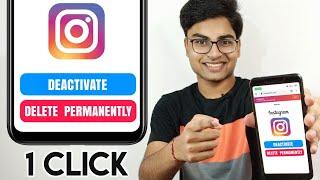 How to Delete Instagram Account Permanently & Temporarily Deactivate in Hindi