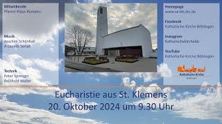 Eucharistiefeier aus St. Klemens am 20.10.2024