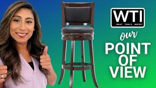 Our Point of View on Augusta 29" Swivel Bar Stools From Amazon