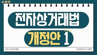 전자상거래법 개정안 수업 1강ㅣ 소화전대학교 소비자학과 ㅣ 한국소비자원 서포터즈