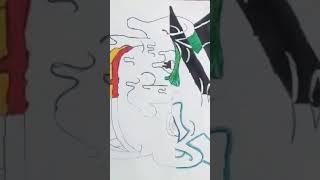 Joker drawing in four different types. Part-3 Glitch.#manan arts