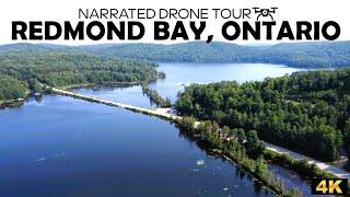  Redmond Bay Like Never Before! | Ontario's Cottage Country Drone Footage | OurRetiredLife  ️