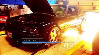 1988 Mustang GT Foxbody on Dyno @ DaSilva racing in Pickering Ontario.