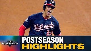 Juan Soto Postseason Highlights (Young Nationals phenom hits 5 HRs, 14 RBIs, .277 average)