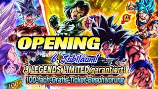 6. JUBILÄUM LEGENDS LIMITED Tickets Opening Summon!  Black Rabbit Dragon Ball Legends