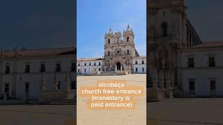 ️ Alcobaça: church (free entrance-monastery is paid entrance) #portugal #travel #alcobaça #church