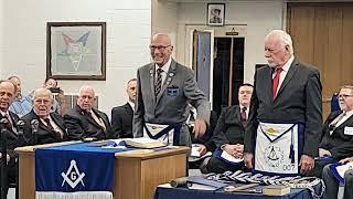 installation of James A Smith Masonic Lodge No. 395 Officers for the 2022-23 Masonic Year.