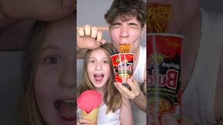 Left OR Right Spicy Challenge With My Little Sister! 