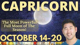 CAPRICORN - MAJOR Week With An Auspicious Surprise! October 14-20 Tarot Horoscope